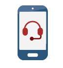 phone and headset icon